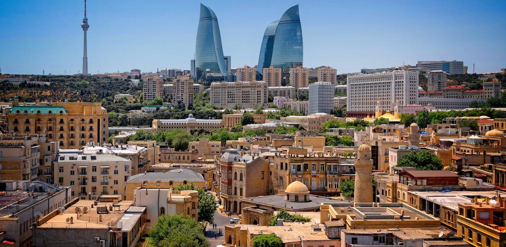 Arial view of Baku City