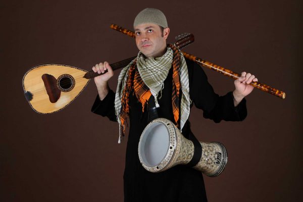 man with musical instruments